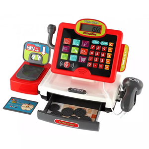 اسباب بازی صندوق فروشگاهی کودک قرمز supermarket cashier toys BSCI Five Star_اسباب بازی
